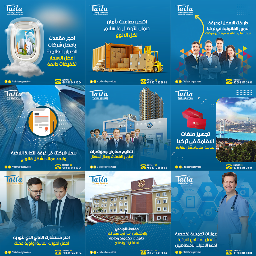 Taila Turkey Services Social Media Post Design