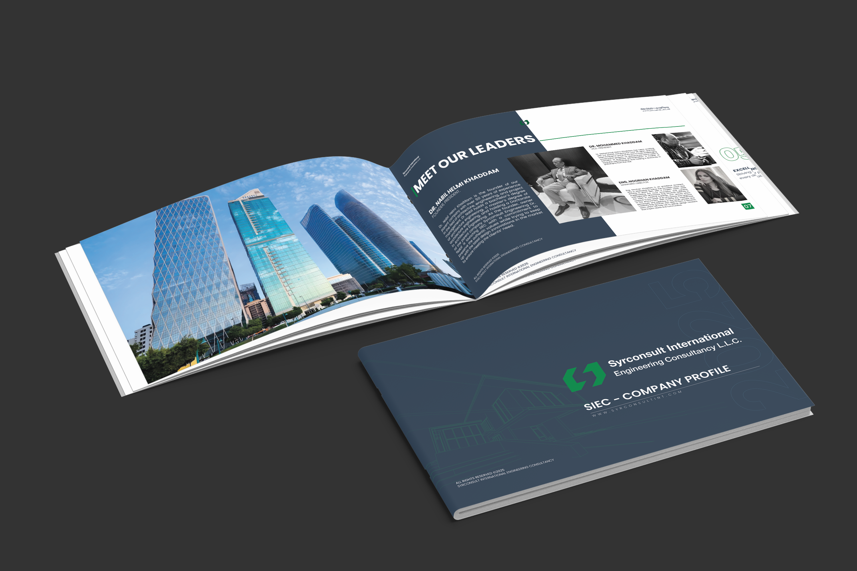 تصميم الملف التعريفي – شركة SIEC للاستشارات الهندسية